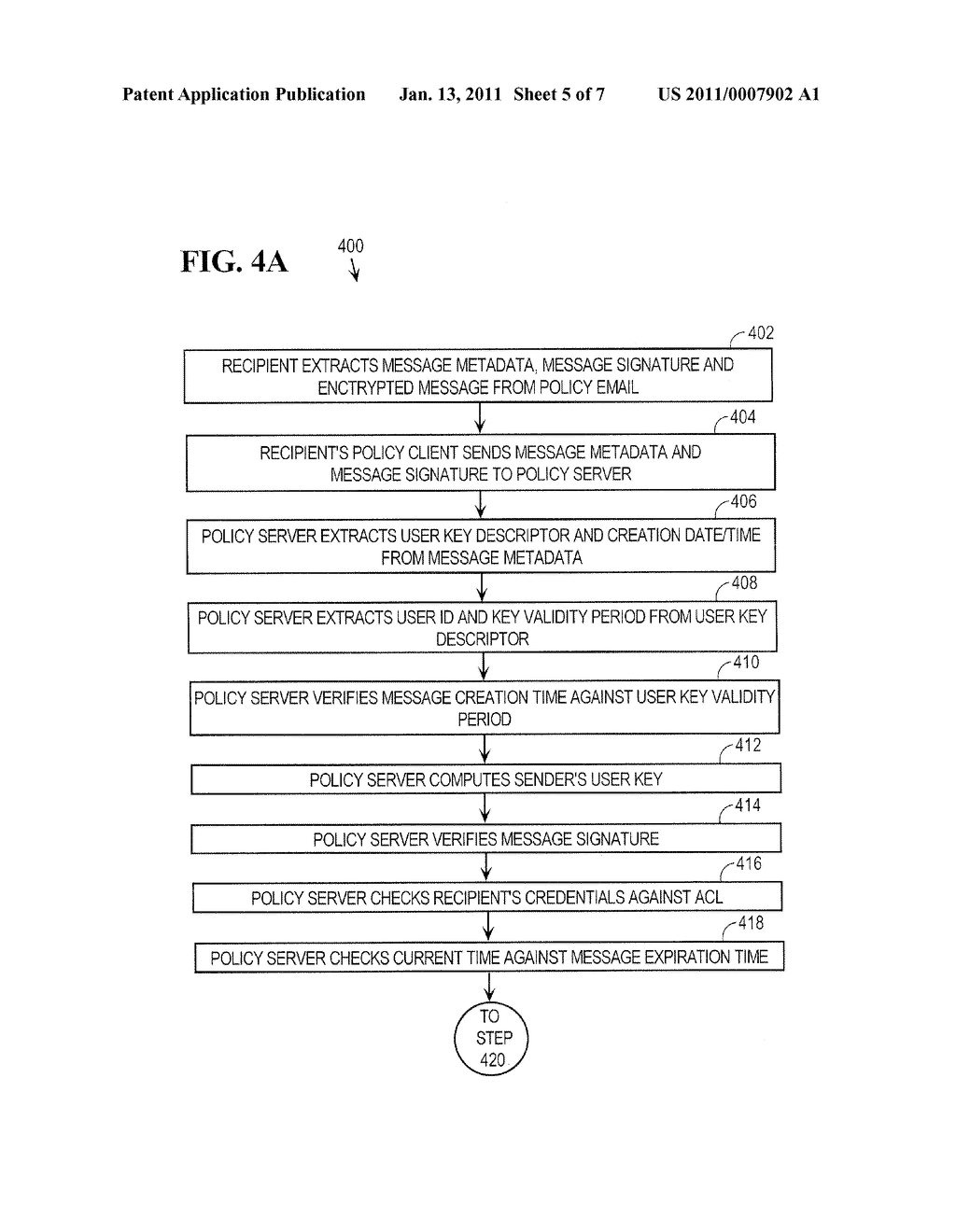 Approach for managing access to messages using encryption key management policies - diagram, schematic, and image 06