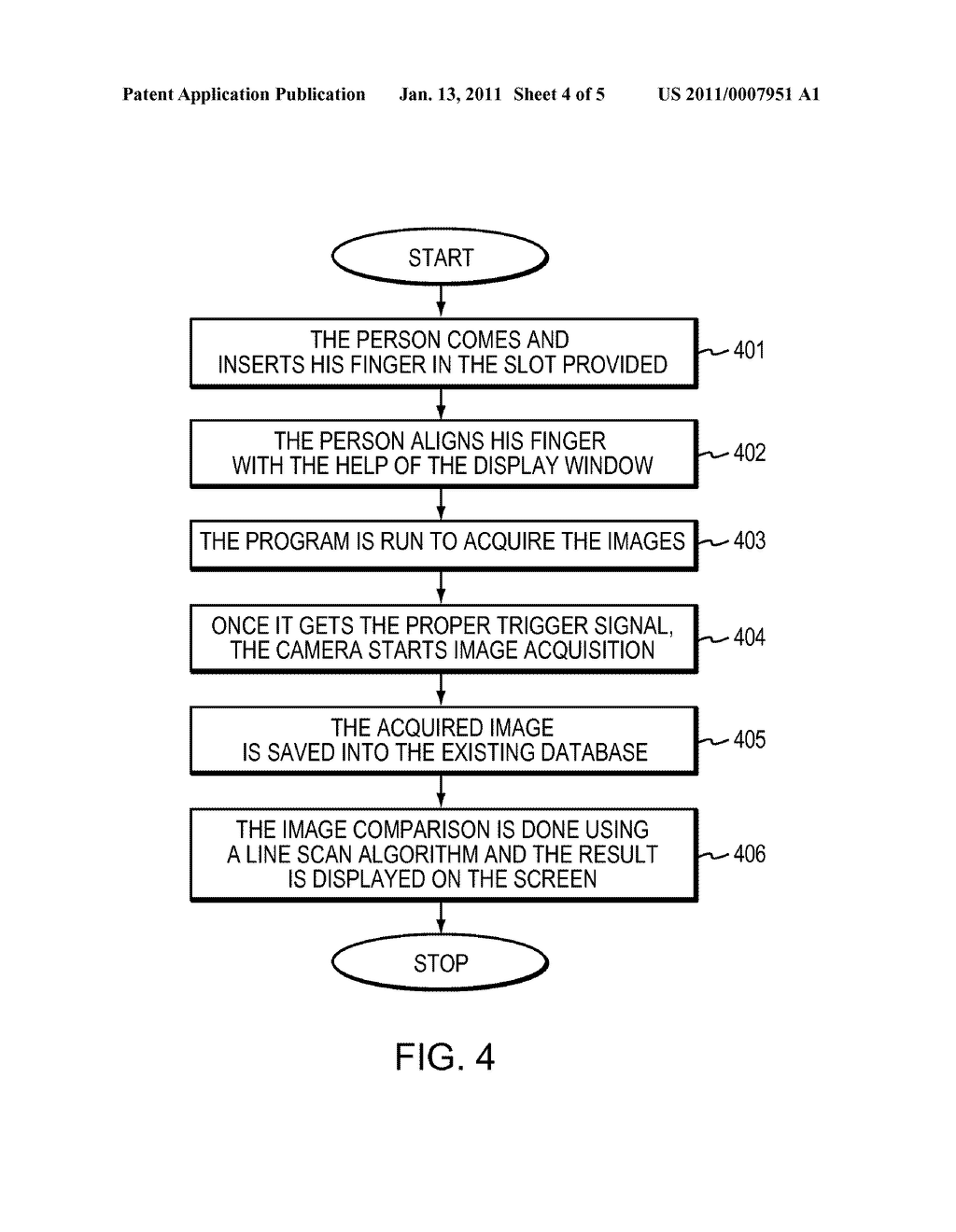 SYSTEM AND METHOD FOR IDENTIFICATION OF FINGERPRINTS AND MAPPING OF BLOOD VESSELS IN A FINGER - diagram, schematic, and image 05