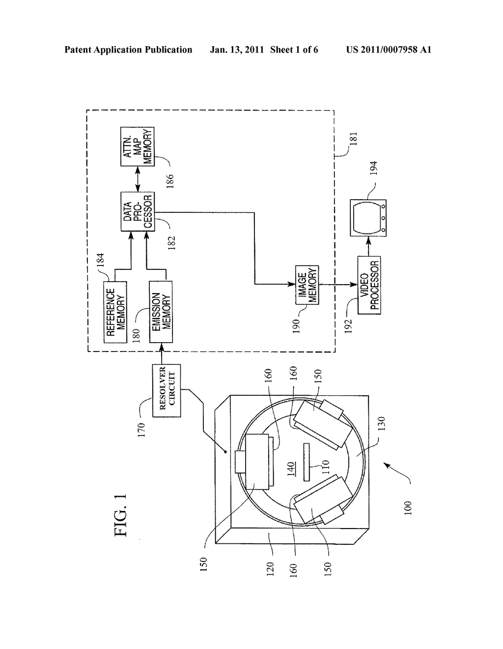 APPARATUS AND METHOD FOR GENERATION OF ATTENUATION MAP - diagram, schematic, and image 02