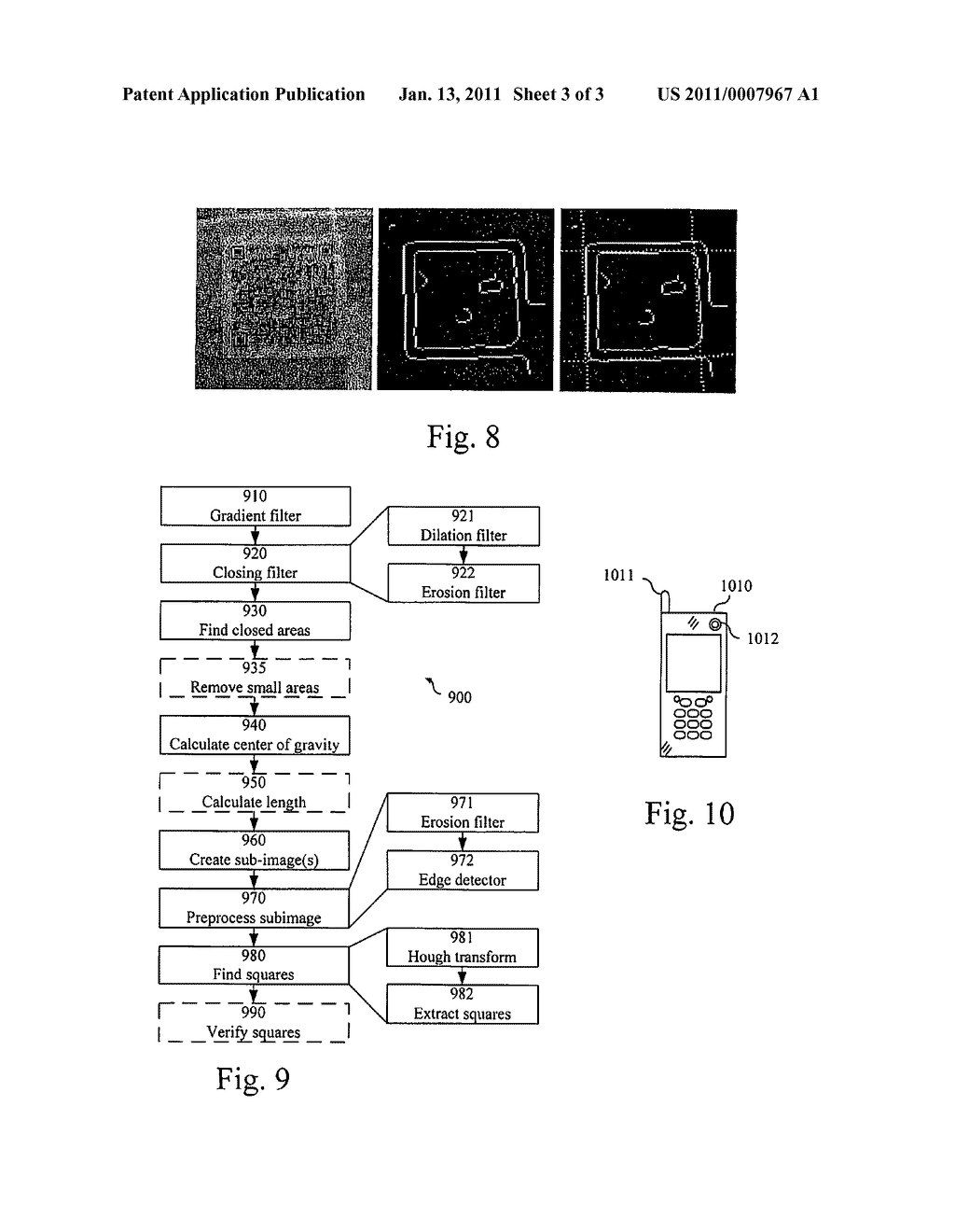 Method and arrangement for retrieving information comprised in a barcode - diagram, schematic, and image 04