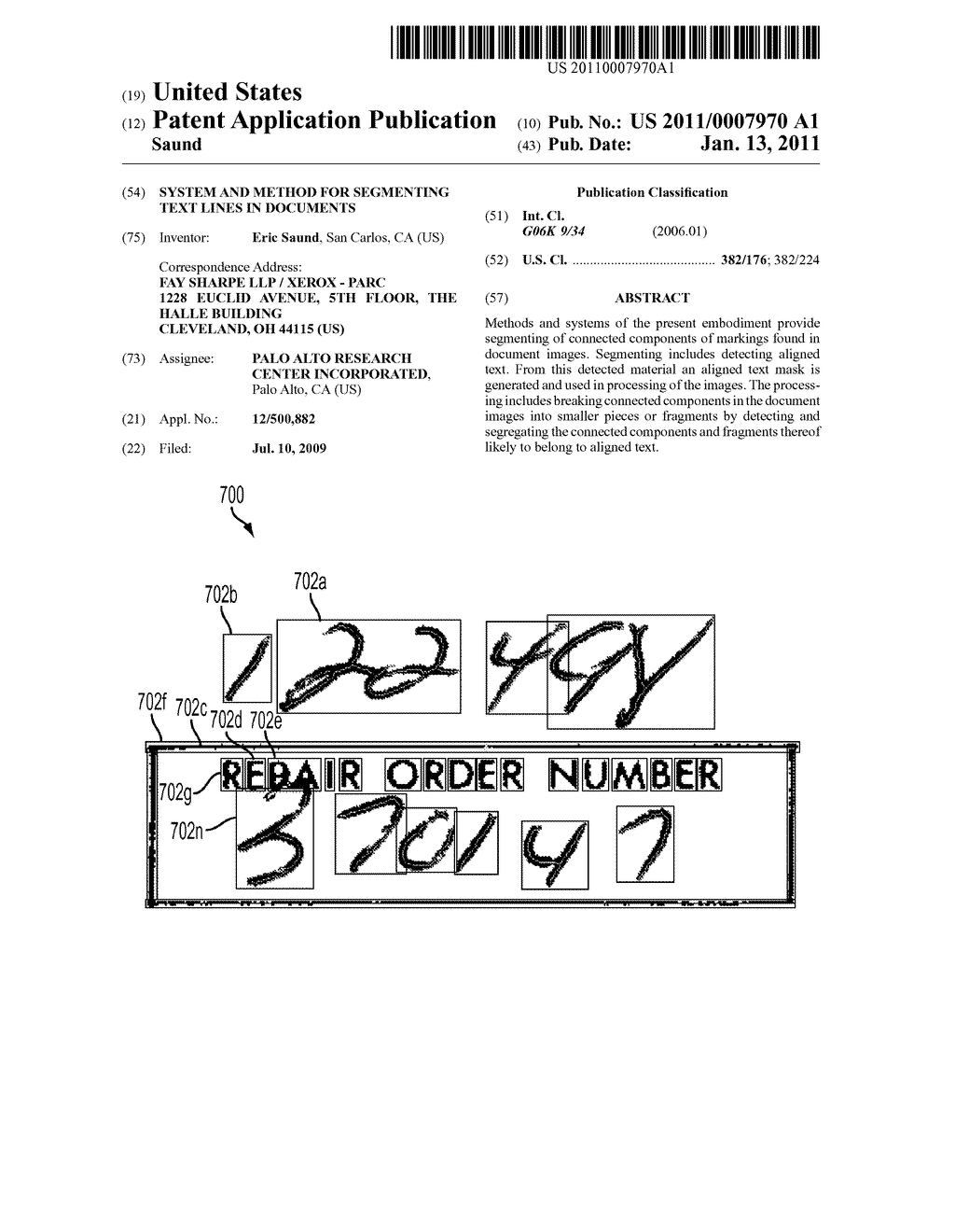 SYSTEM AND METHOD FOR SEGMENTING TEXT LINES IN DOCUMENTS - diagram, schematic, and image 01