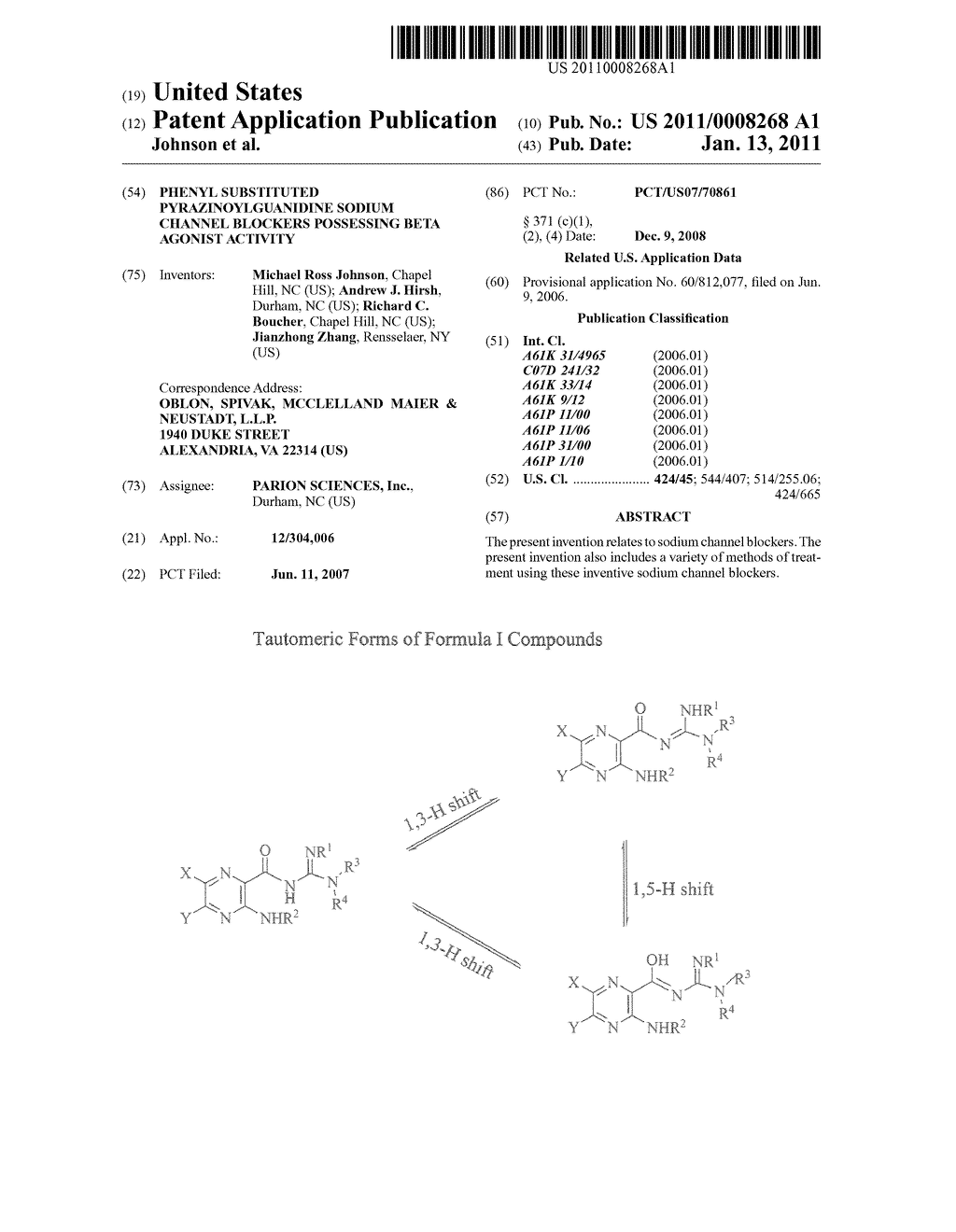 PHENYL SUBSTITUTED PYRAZINOYLGUANIDINE SODIUM CHANNEL BLOCKERS POSSESSING BETA AGONIST ACTIVITY - diagram, schematic, and image 01