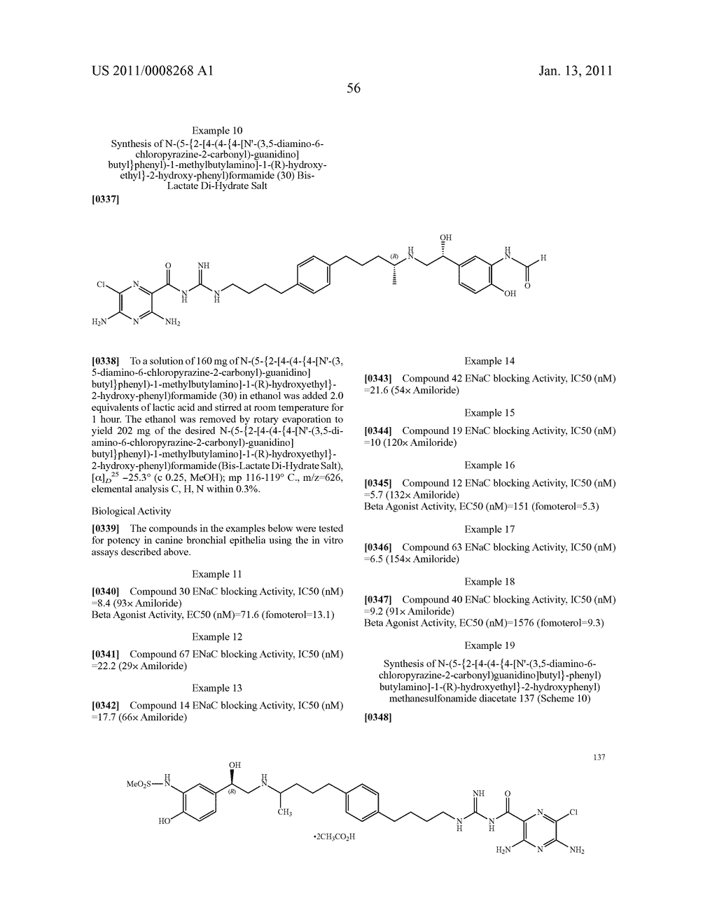 PHENYL SUBSTITUTED PYRAZINOYLGUANIDINE SODIUM CHANNEL BLOCKERS POSSESSING BETA AGONIST ACTIVITY - diagram, schematic, and image 61