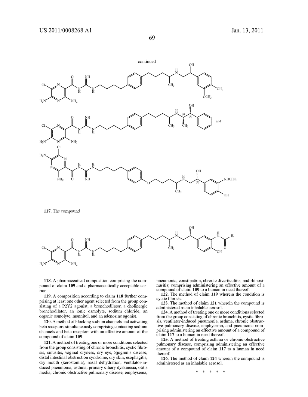 PHENYL SUBSTITUTED PYRAZINOYLGUANIDINE SODIUM CHANNEL BLOCKERS POSSESSING BETA AGONIST ACTIVITY - diagram, schematic, and image 74