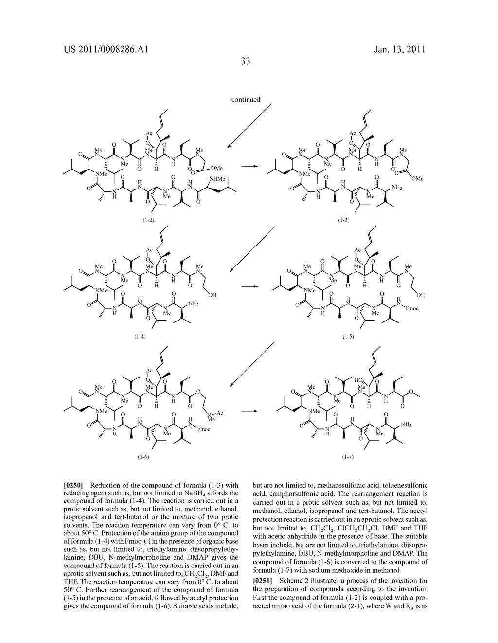 NOVEL PROLINE SUBSTITUTED CYCLOSPORIN ANALOGUES - diagram, schematic, and image 34