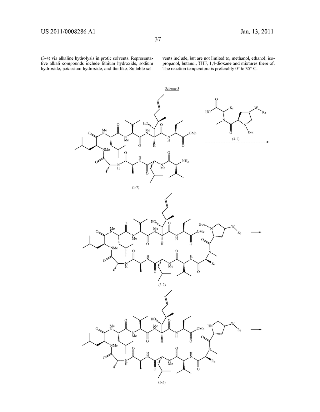 NOVEL PROLINE SUBSTITUTED CYCLOSPORIN ANALOGUES - diagram, schematic, and image 38