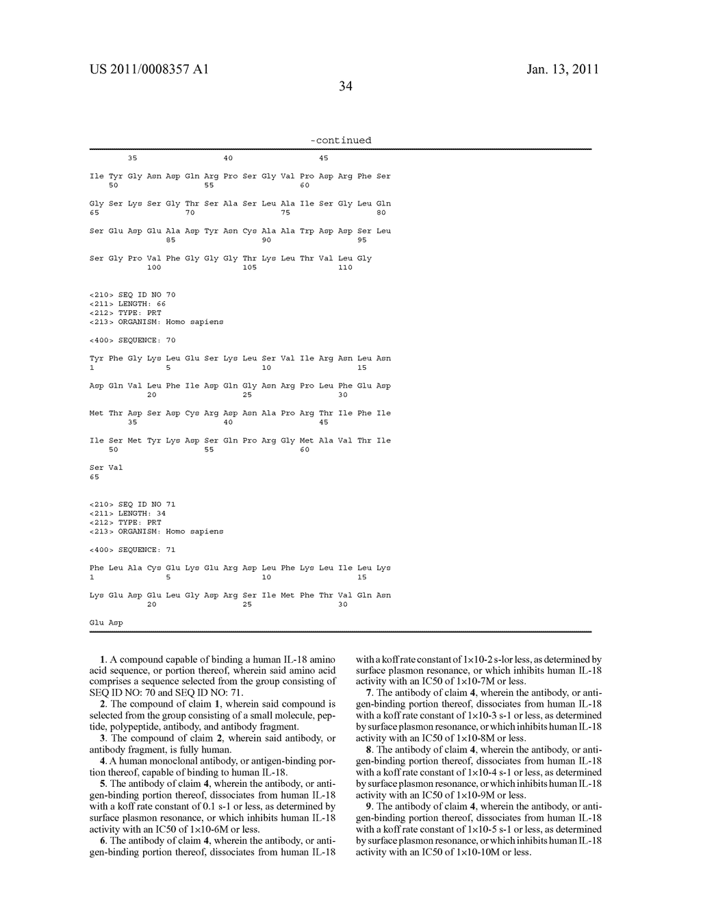 ANTIBODIES THAT BIND IL-18 AND METHODS OF INHIBITING IL-18 ACTIVITY - diagram, schematic, and image 40