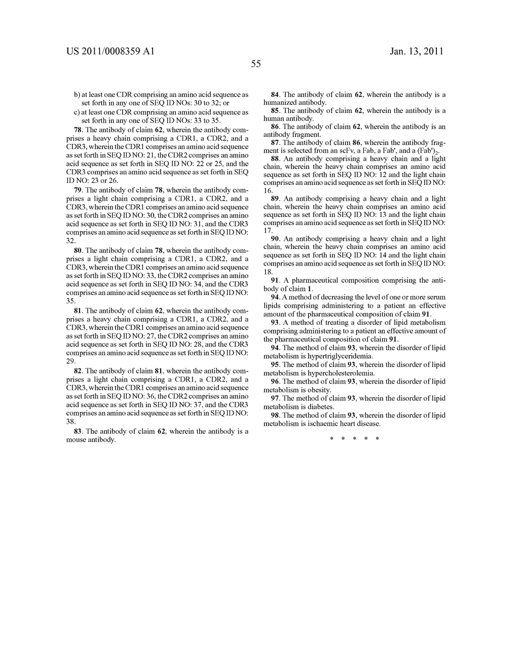 MONOCLONAL ANTIBODIES AGAINST ANGPTL4 - diagram, schematic, and image 99