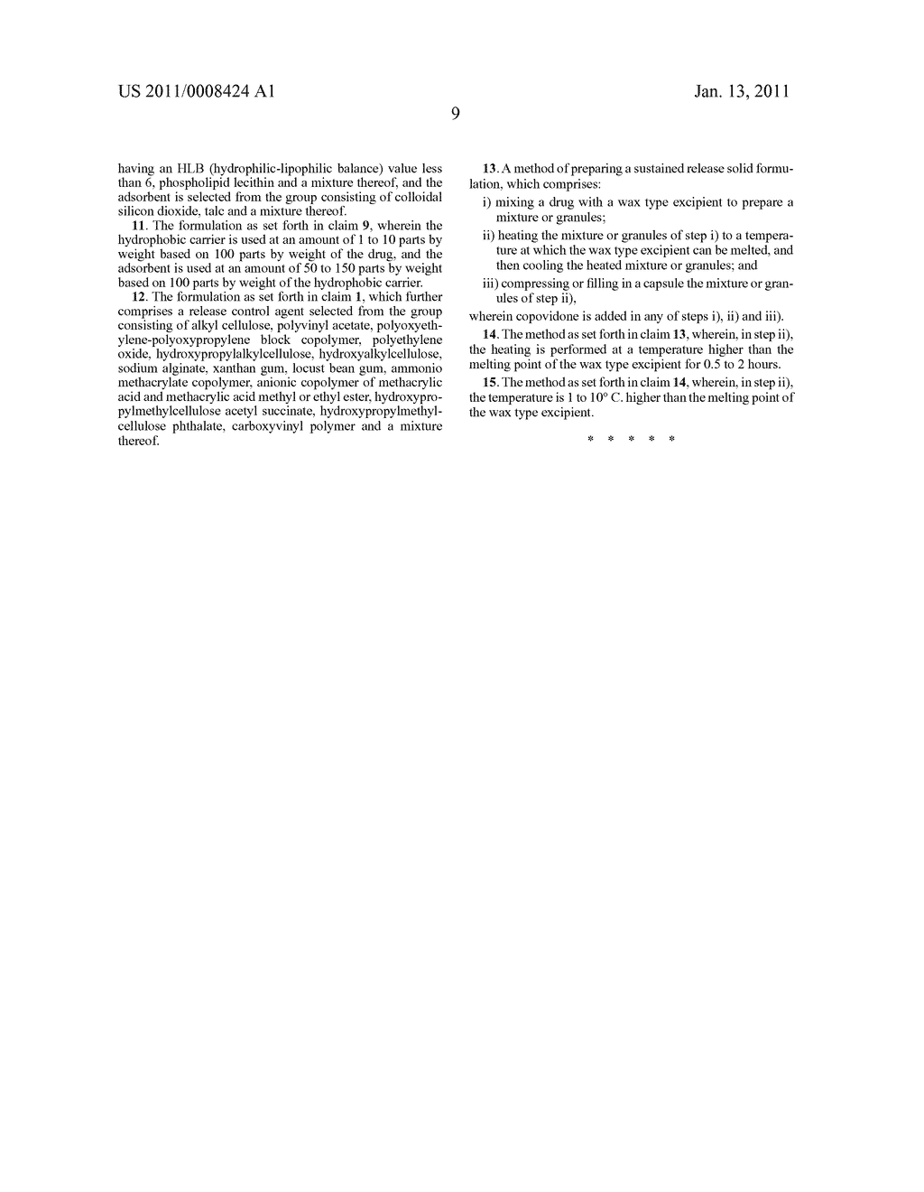 Sustained Release Solid Formulations and Methods of Manufacturing the Same - diagram, schematic, and image 11