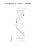 COMPOSITE FILM OF LINEARLY-SCRATCHED, THIN METAL FILM AND PLASTIC FILM, AND ITS PRODUCTION APPARATUS diagram and image