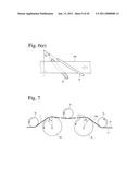 COMPOSITE FILM OF LINEARLY-SCRATCHED, THIN METAL FILM AND PLASTIC FILM, AND ITS PRODUCTION APPARATUS diagram and image