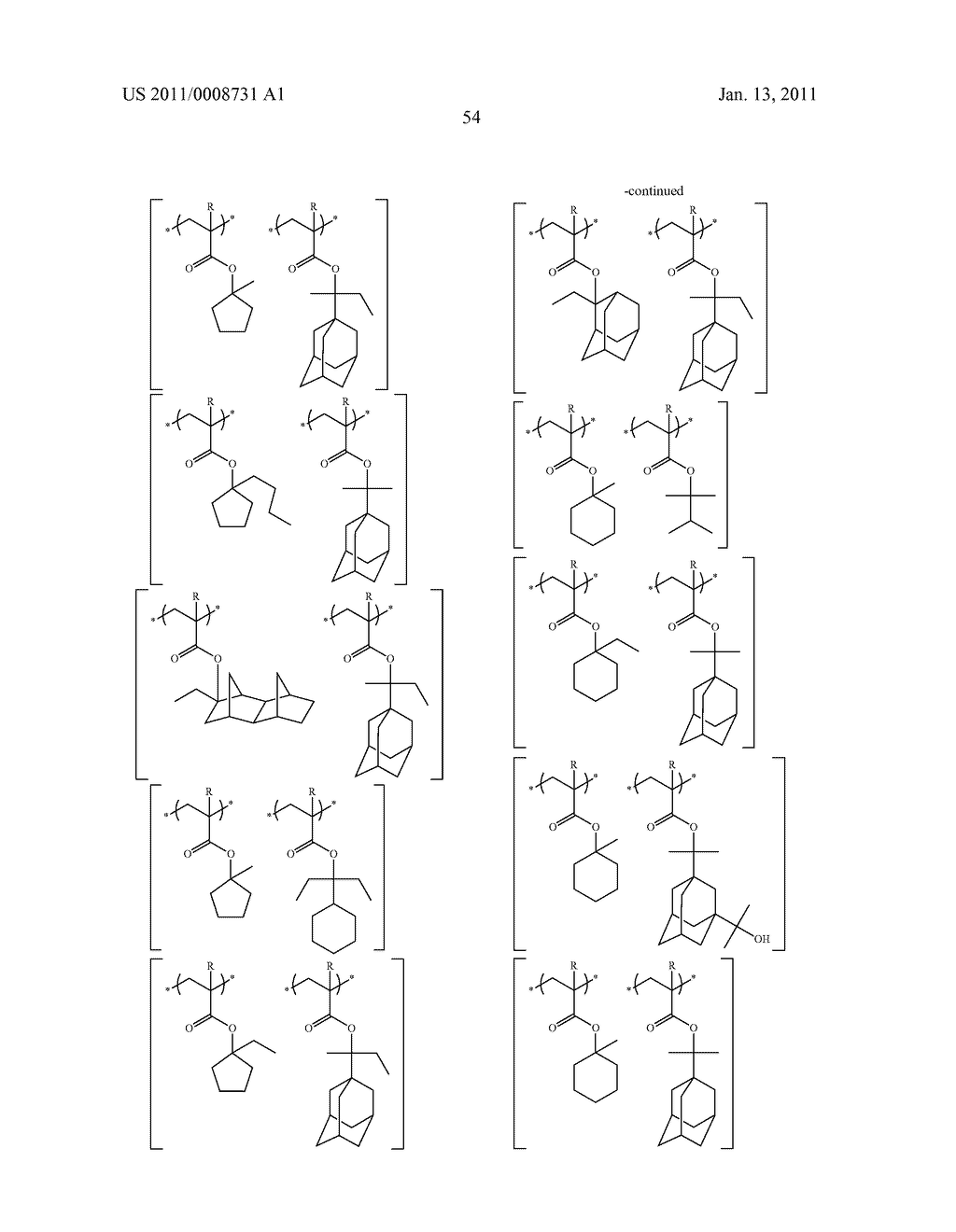 ACTINIC-RAY-OR RADIATION-SENSITIVE RESIN COMPOSITION, COMPOUND AND METHOD OF FORMING PATTERN USING THE COMPOSITION - diagram, schematic, and image 55