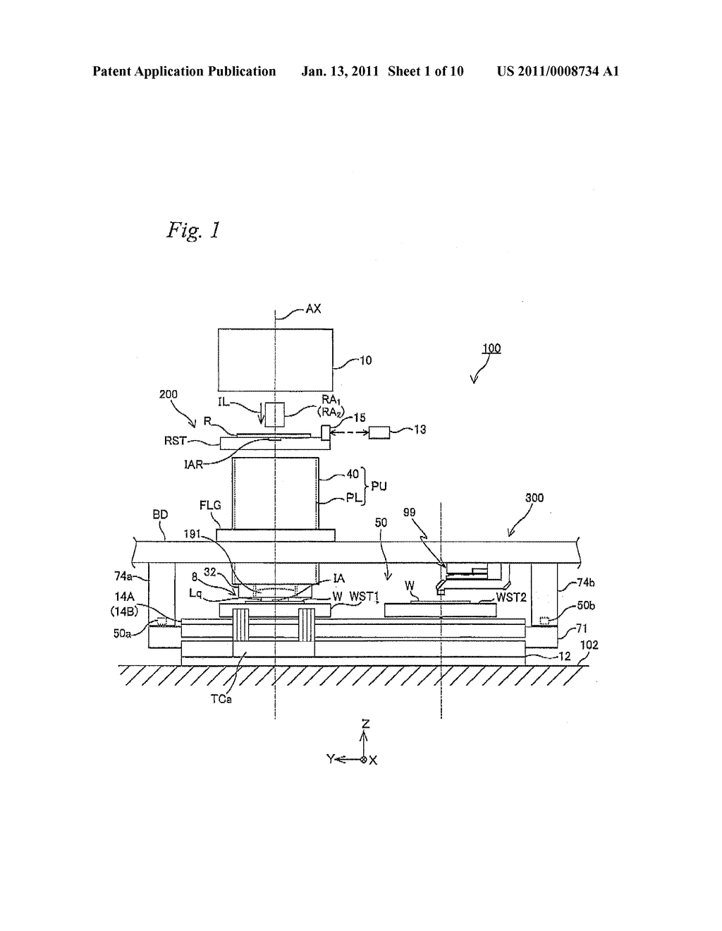 EXPOSURE APPARATUS AND DEVICE MANUFACTURING METHOD - diagram, schematic, and image 02