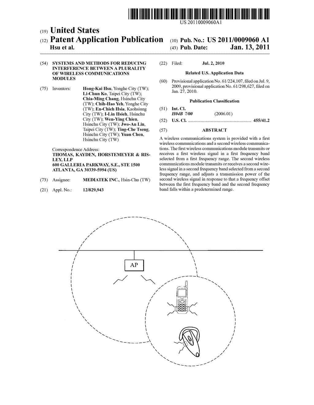 Systems and Methods for Reducing Interference Between a Plurality of Wireless Communications Modules - diagram, schematic, and image 01