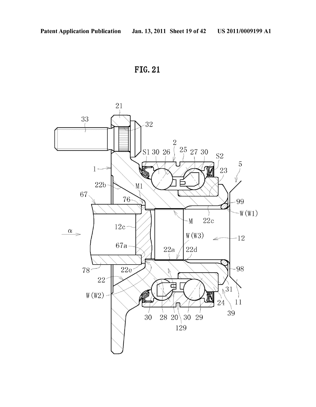 WHEEL BEARING APPARATUS AND AXLE MODULE - diagram, schematic, and image 20