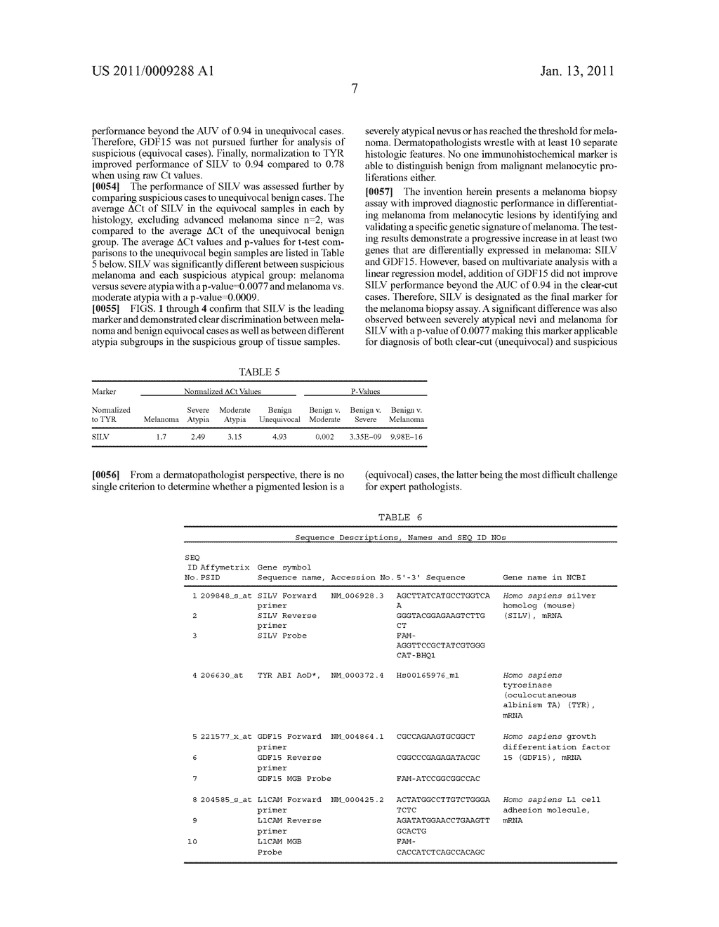 METHODS AND REAGENTS FOR THE EARLY DETECTION OF MELANOMA - diagram, schematic, and image 10