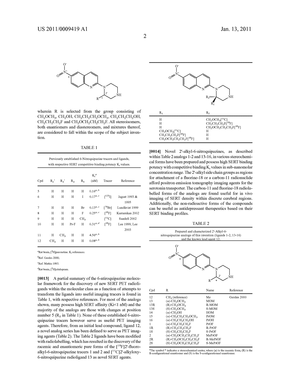 Enantiomers of 2'-Fluoralkyl-6-nitroquipazine as Serotonin Transporter Positron Emission Tomography Imaging Agents and Antidepressant Therapeutics - diagram, schematic, and image 06