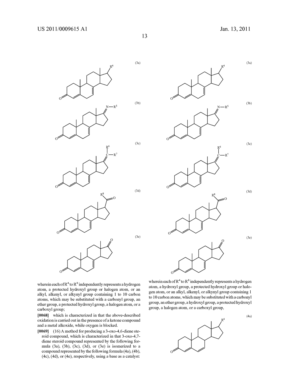 METHOD FOR PRODUCING A STEROID COMPOUND - diagram, schematic, and image 14