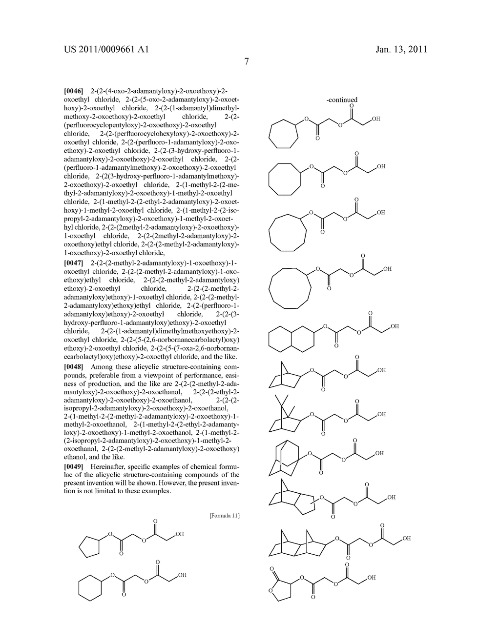 COMPOUND HAVING ALICYCLIC STRUCTURE, (METH)ACRYLIC ACID ESTER, AND PROCESS FOR PRODUCTION OF THE (METH)ACRYLIC ACID ESTER - diagram, schematic, and image 08