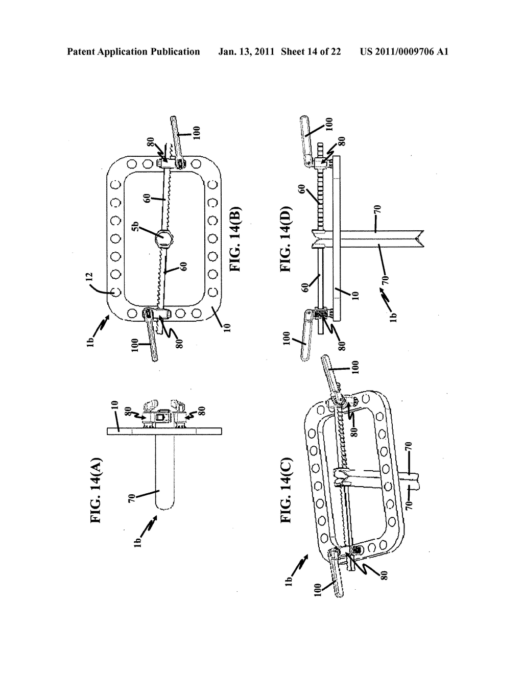 Adjustable Polyaxial Tissue Retractor - diagram, schematic, and image 15