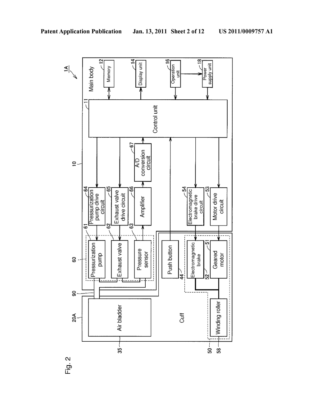 BLOOD PRESSURE INFORMATION MEASUREMENT DEVICE - diagram, schematic, and image 03