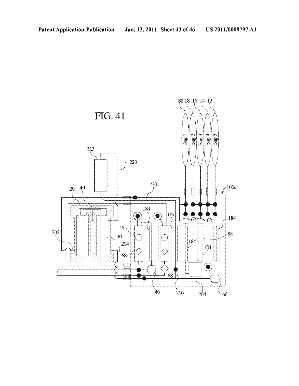 DIALYSIS SYSTEM INCLUDING BLOOD AND DIALYSATE CASSETTE - diagram, schematic, and image 44