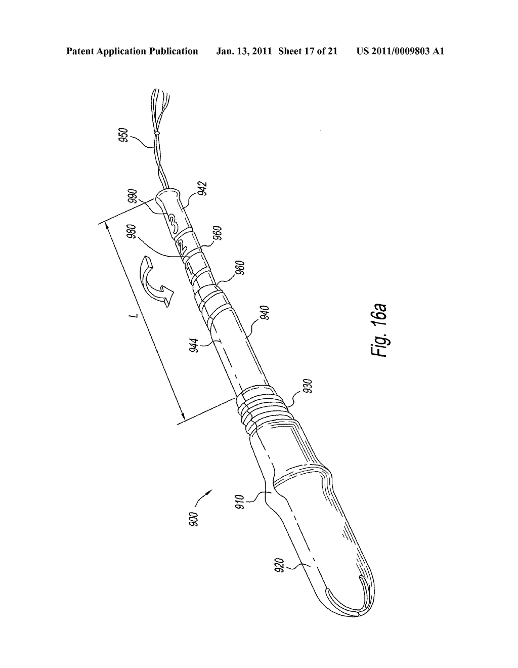 TAMPON ASSEMBLY PROVIDING PROPER BODILY PLACEMENT OF A PLEDGET - diagram, schematic, and image 18