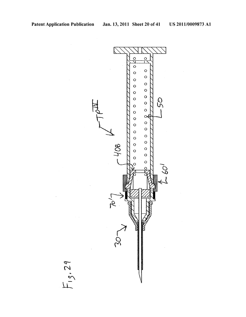 IV INFUSION SYSTEM DEVICE HAVING RETRACTABLE NEEDLE AND METHOD OF MAKING AND USING THE SAME - diagram, schematic, and image 21