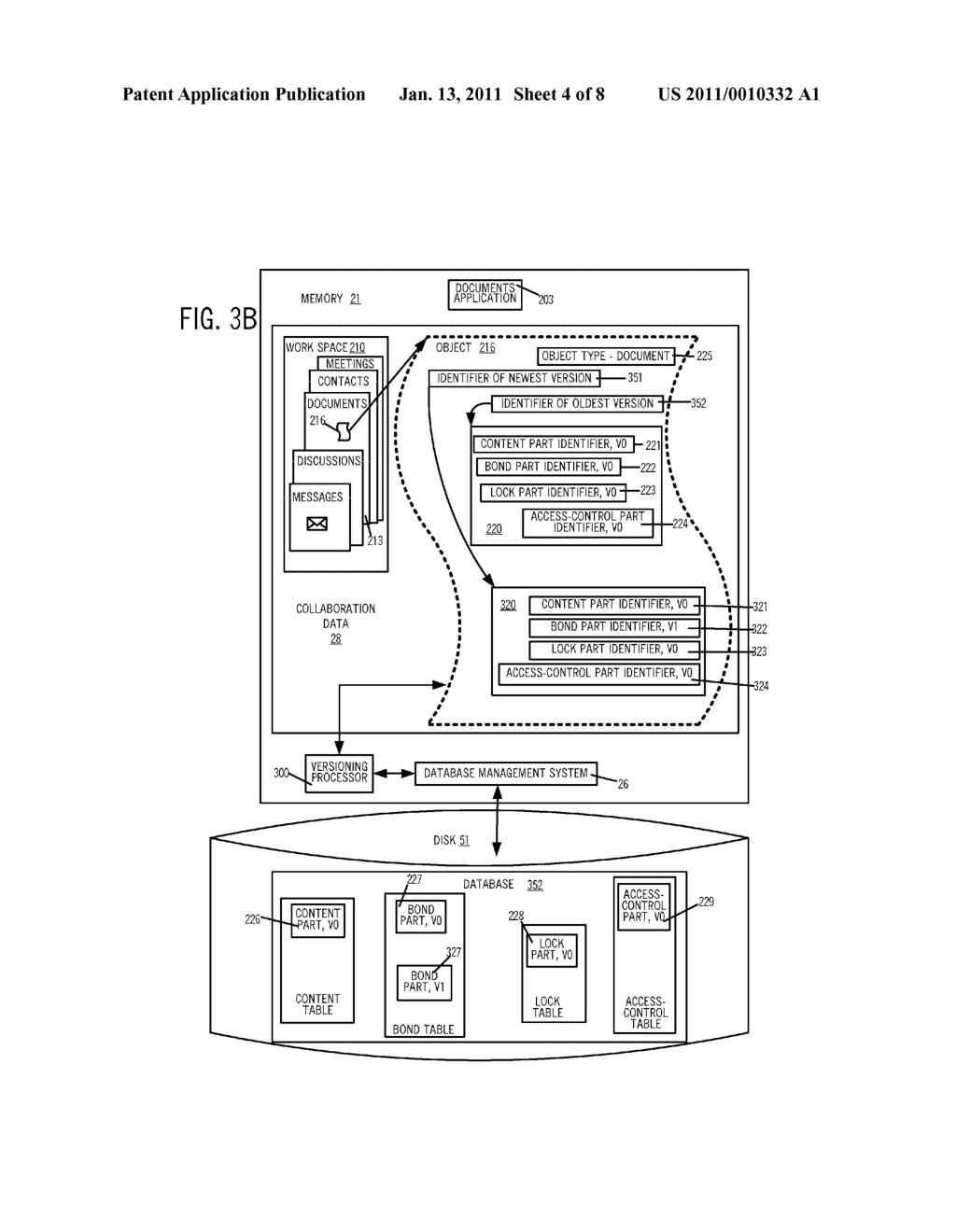 REPRESENTING AN OBJECT AS AN AGGREGATE OF IDENTIFIABLE PARTS SHAREABLE BY USERS OF A COLLABORATION SYSTEM - diagram, schematic, and image 05