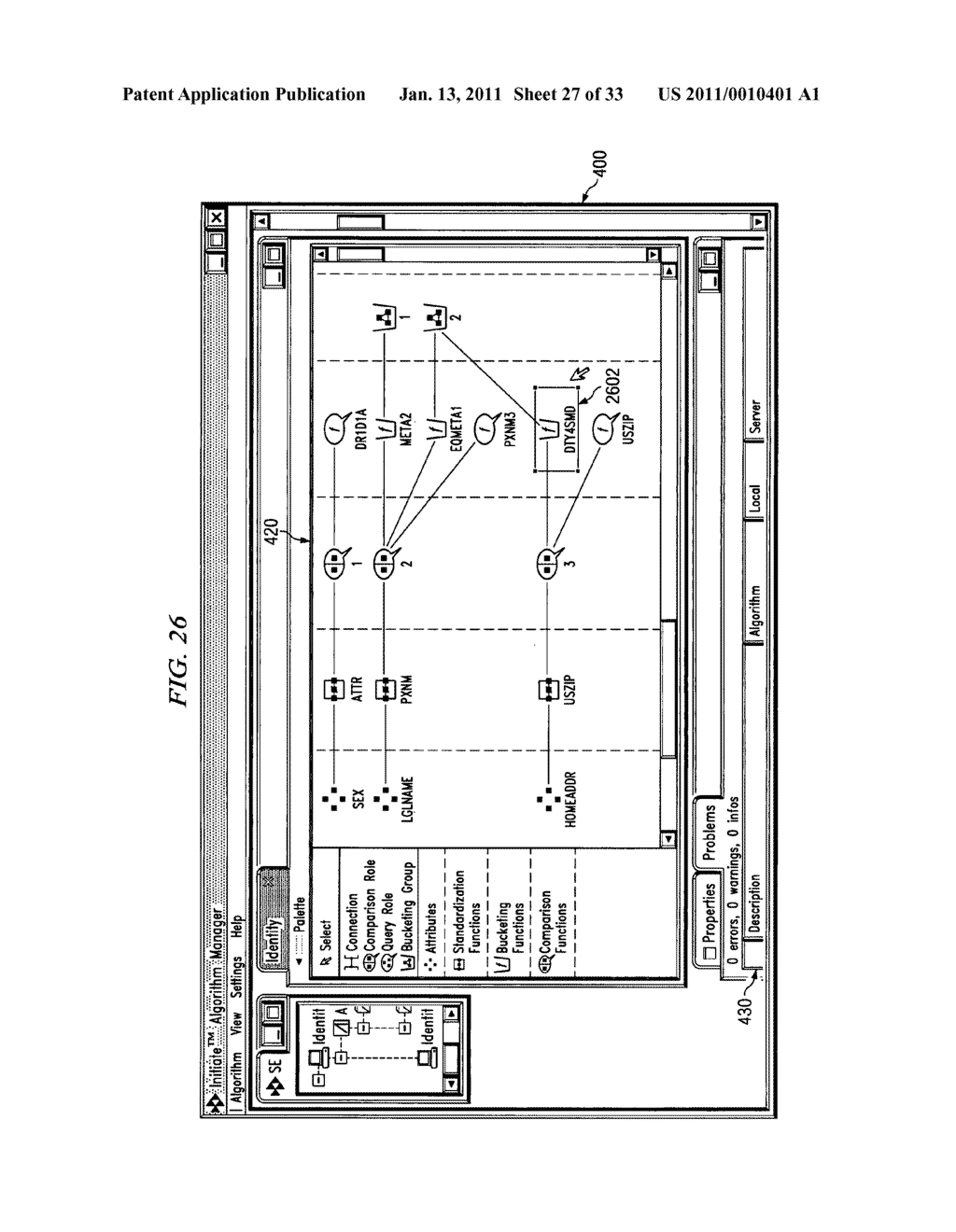 GRAPHICAL USER INTERFACE FOR THE CONFIGURATION OF AN ALGORITHM FOR THE MATCHING OF DATA RECORDS - diagram, schematic, and image 28