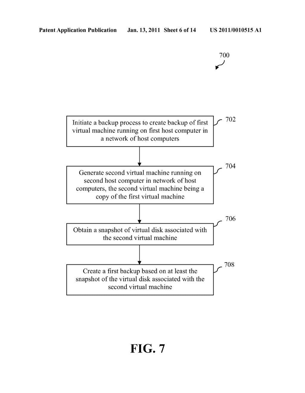 BACKUP OF VIRTUAL MACHINES USING CLONED VIRTUAL MACHINES - diagram, schematic, and image 07