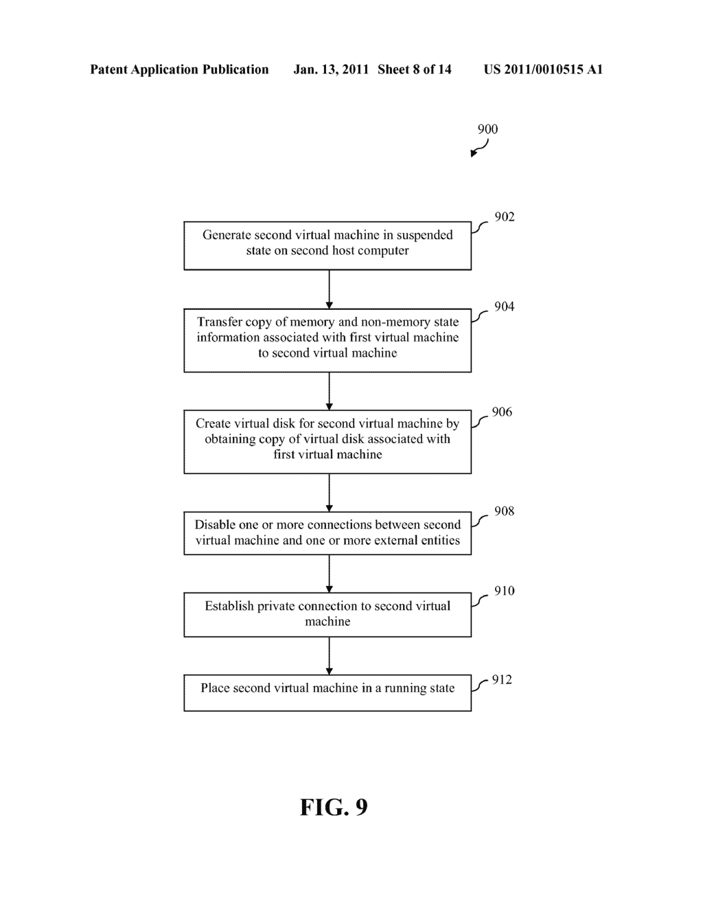 BACKUP OF VIRTUAL MACHINES USING CLONED VIRTUAL MACHINES - diagram, schematic, and image 09