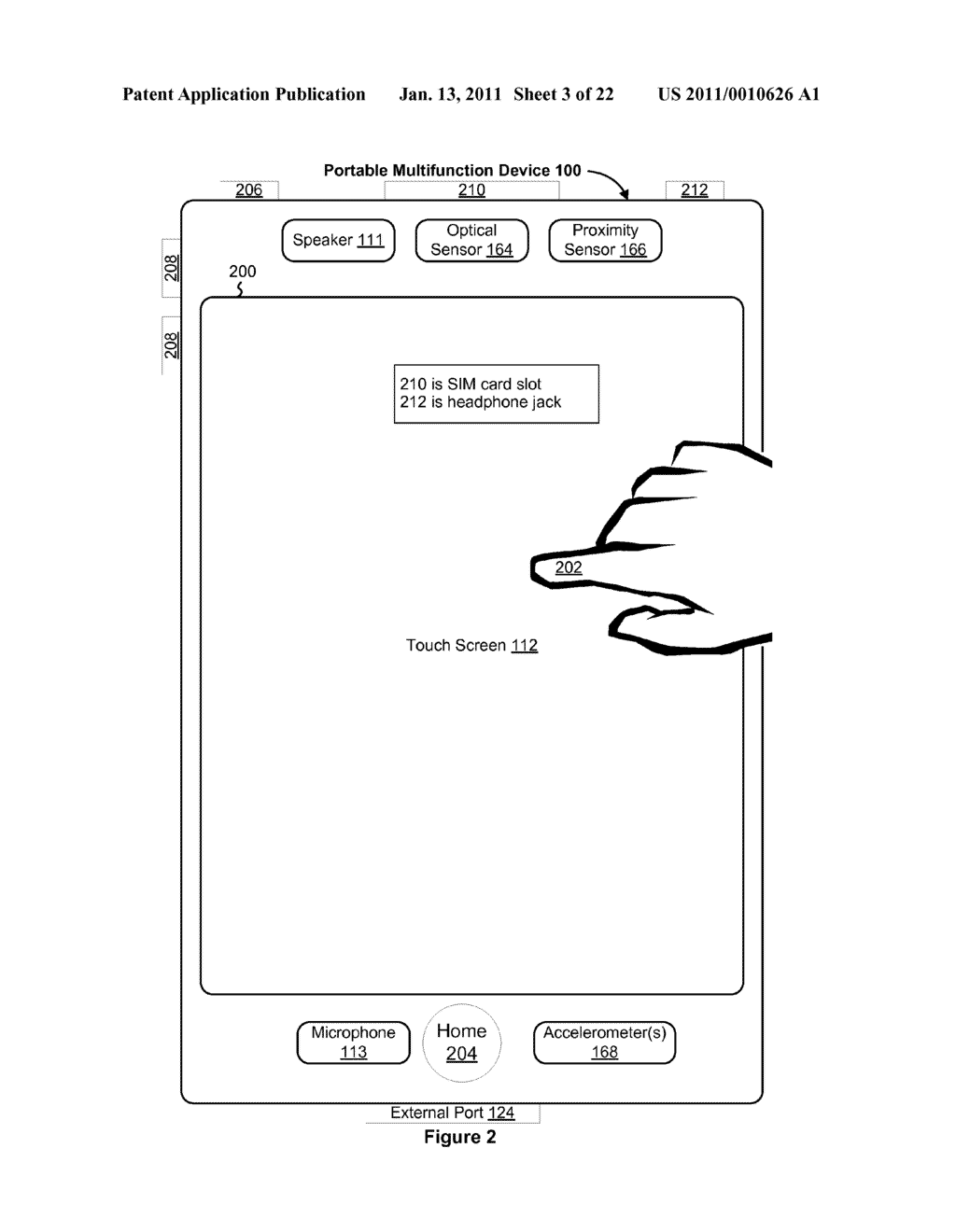 Device and Method for Adjusting a Playback Control with a Finger Gesture - diagram, schematic, and image 04