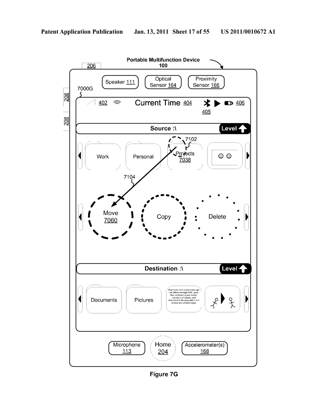 Directory Management on a Portable Multifunction Device - diagram, schematic, and image 18