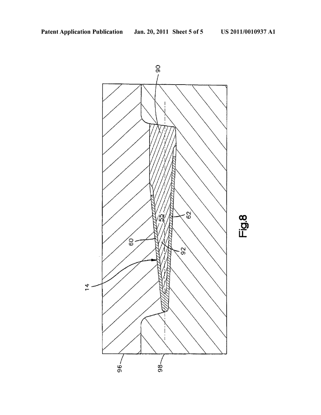 METHOD OF MANUFACTURING A TURBINE FAN BLADE - diagram, schematic, and image 06