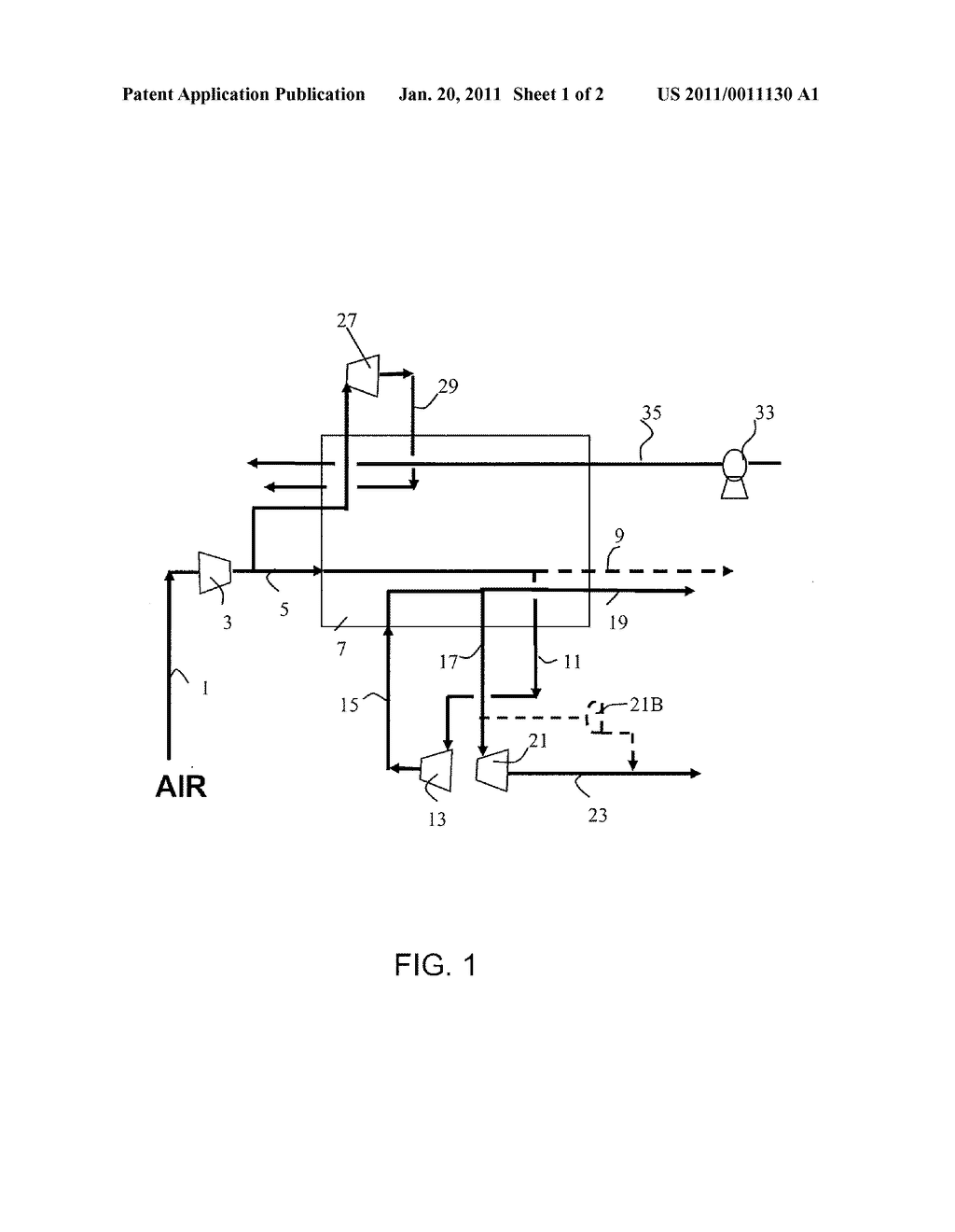 Method And Apparatus For The Production Of Gas From Air In Highly Flexible Gaseous And Liquid Form By Cryogenic Distillation - diagram, schematic, and image 02