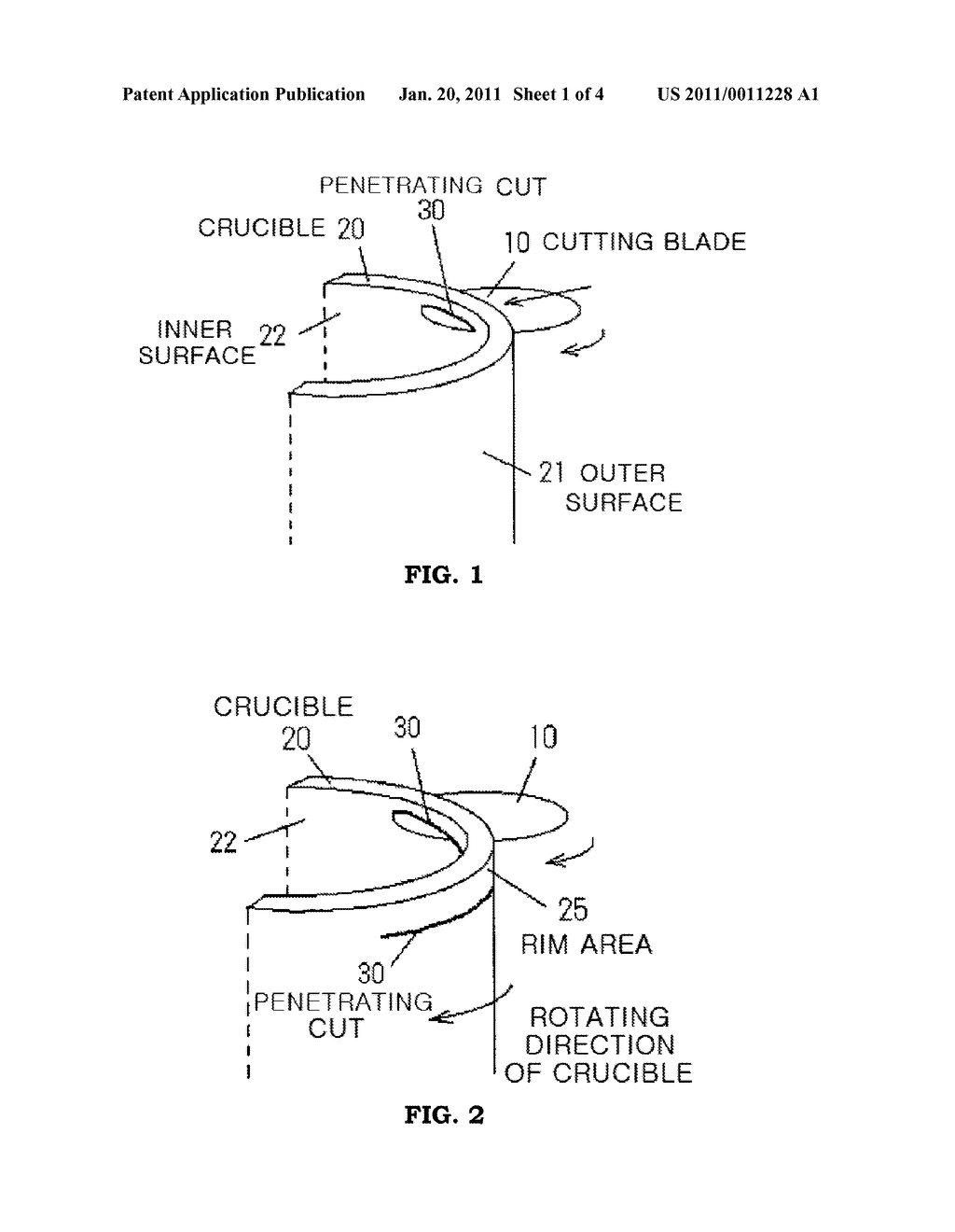 METHOD AND APPARATUS FOR CUTTING VITREOUS SILICA CRUCIBLE - diagram, schematic, and image 02