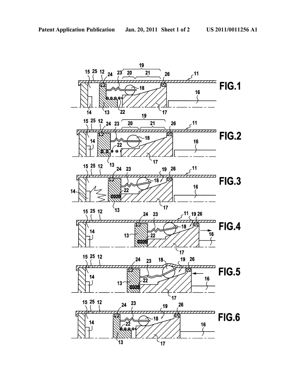 HOOD-LIFTING ACTUATOR WITH DISARMABLE RETURN BRAKING ARRANGEMENT - diagram, schematic, and image 02