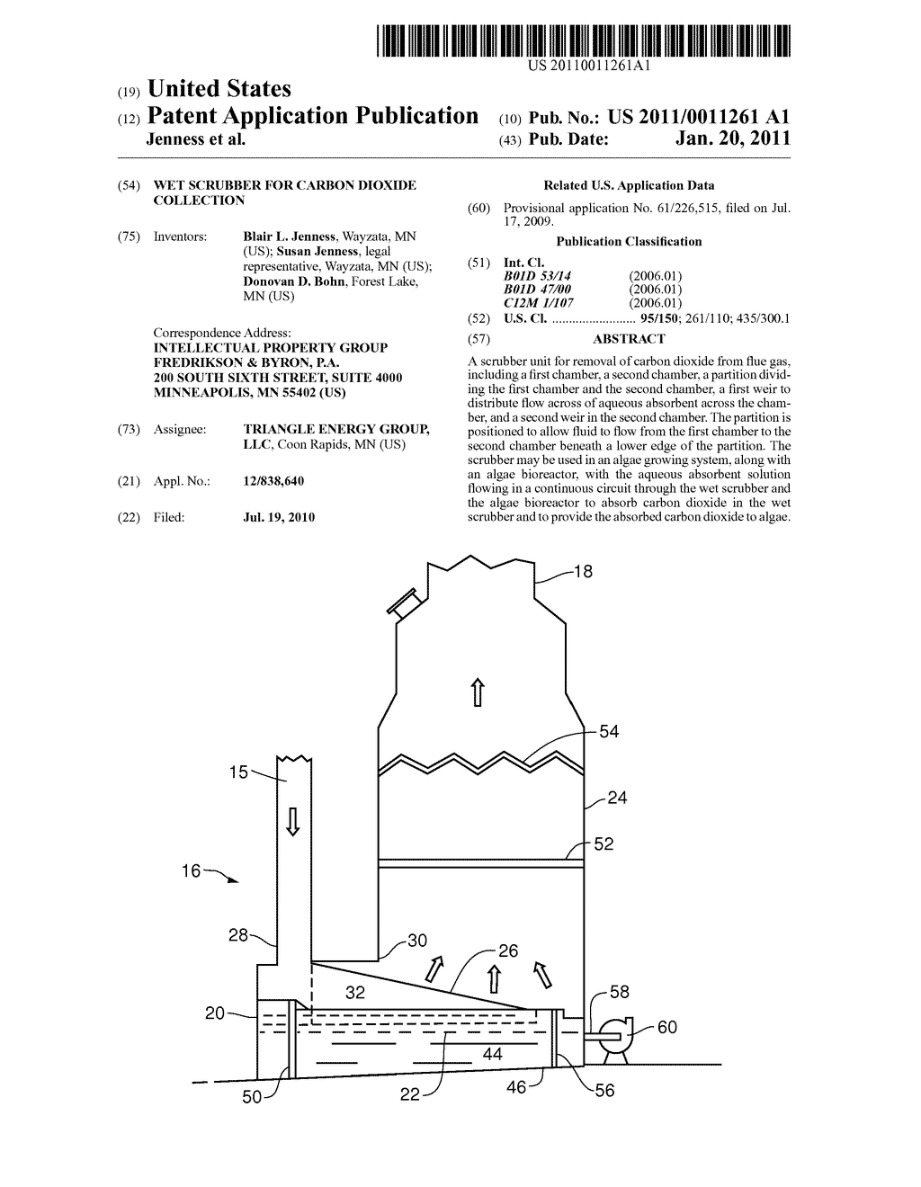 WET SCRUBBER FOR CARBON DIOXIDE COLLECTION - diagram, schematic, and image 01