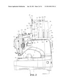 SPOOL HOLDER AND SEWING MACHINE PROVIDED THEREWITH diagram and image