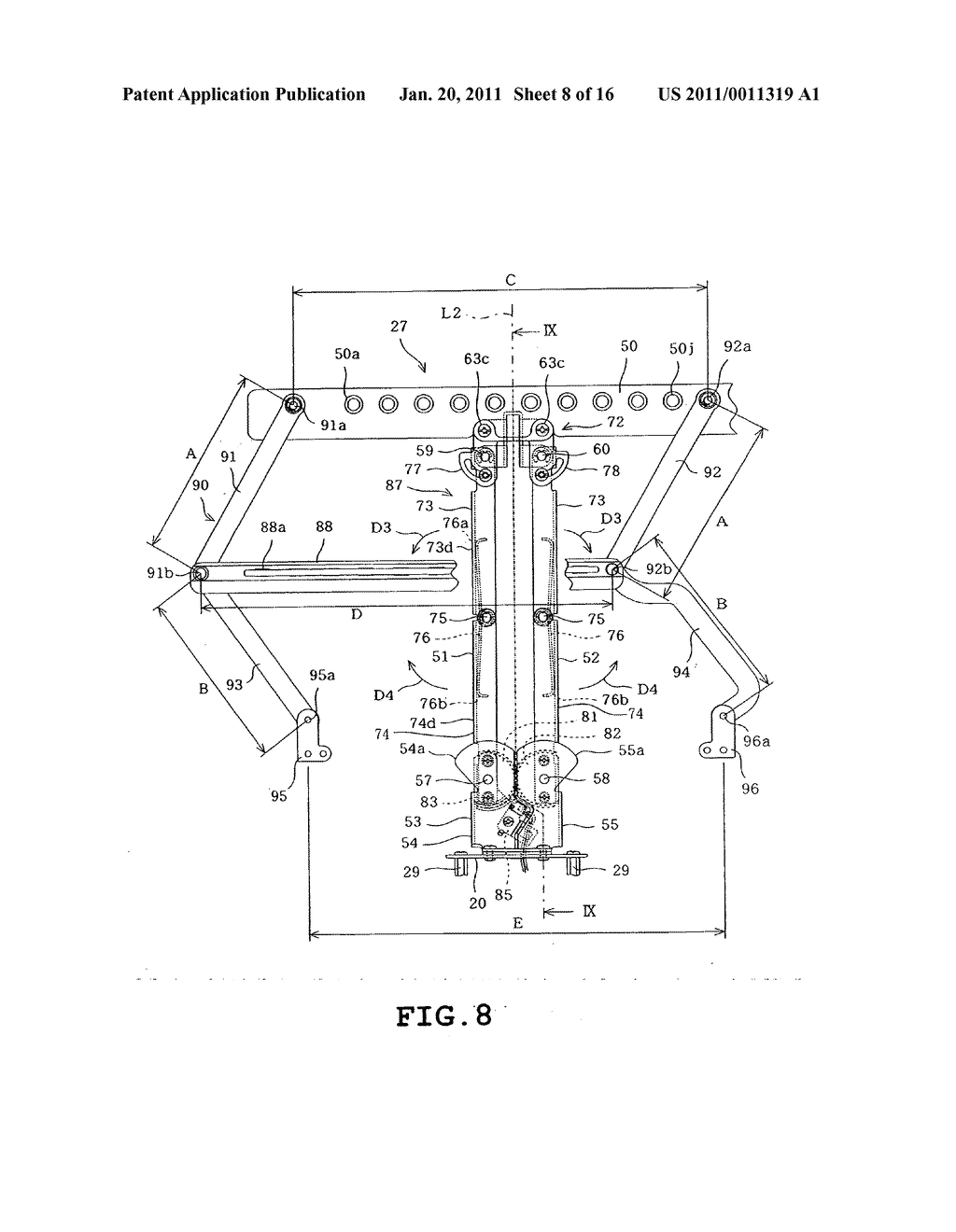 Spool holder and sewing machine provided therewith - diagram, schematic, and image 09