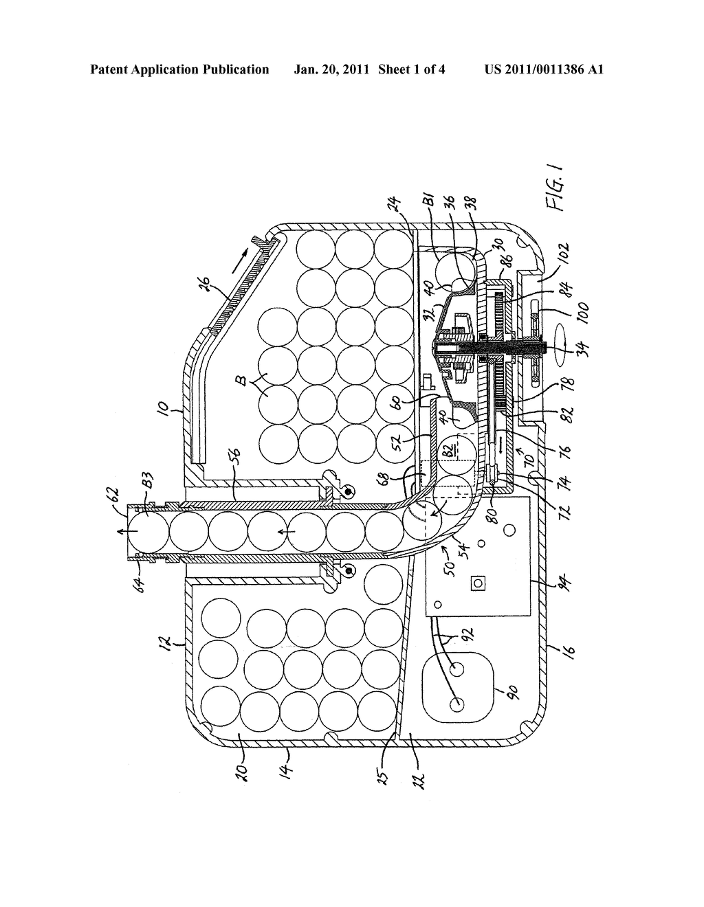 BOTTOM FEED MAGAZINE OF PAINTBALL GUN - diagram, schematic, and image 02