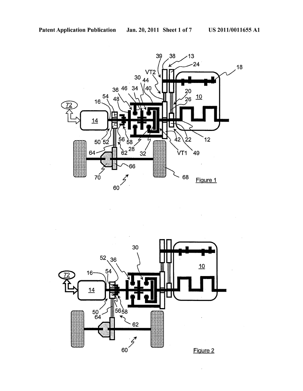 TRAVEL SYSTEM FOR A HYBRID TYPE MOTOR VEHICLE AND METHOD FOR DRIVING SAME - diagram, schematic, and image 02