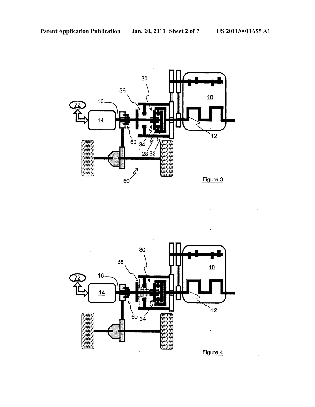 TRAVEL SYSTEM FOR A HYBRID TYPE MOTOR VEHICLE AND METHOD FOR DRIVING SAME - diagram, schematic, and image 03