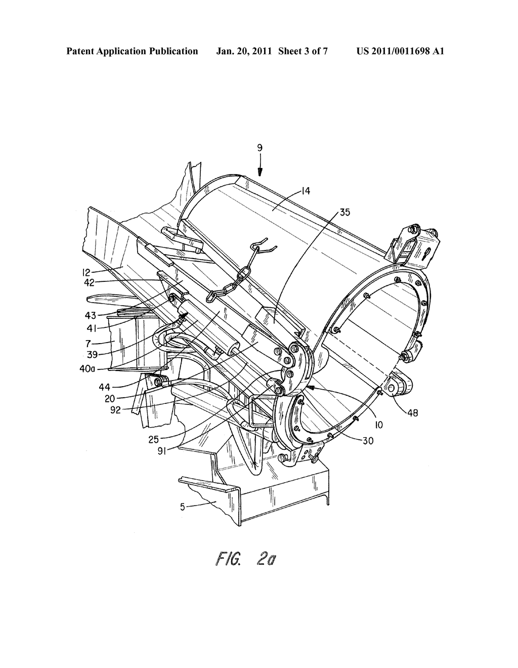 Swinging Chute Linkage Assembly - diagram, schematic, and image 04