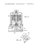 Fluid pressure driven centrifuge apparatus diagram and image