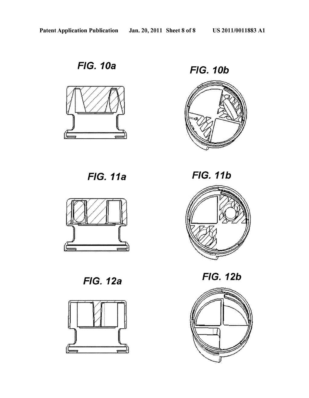 Single pill distributing cap for use on pill bottles - diagram, schematic, and image 09