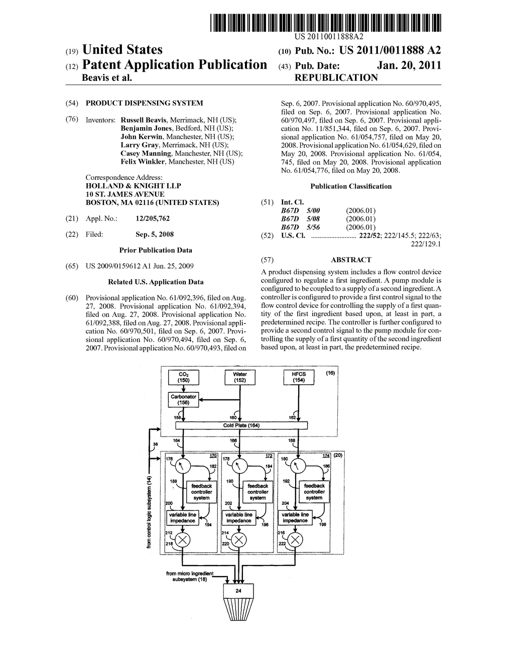 PRODUCT DISPENSING SYSTEM - diagram, schematic, and image 01