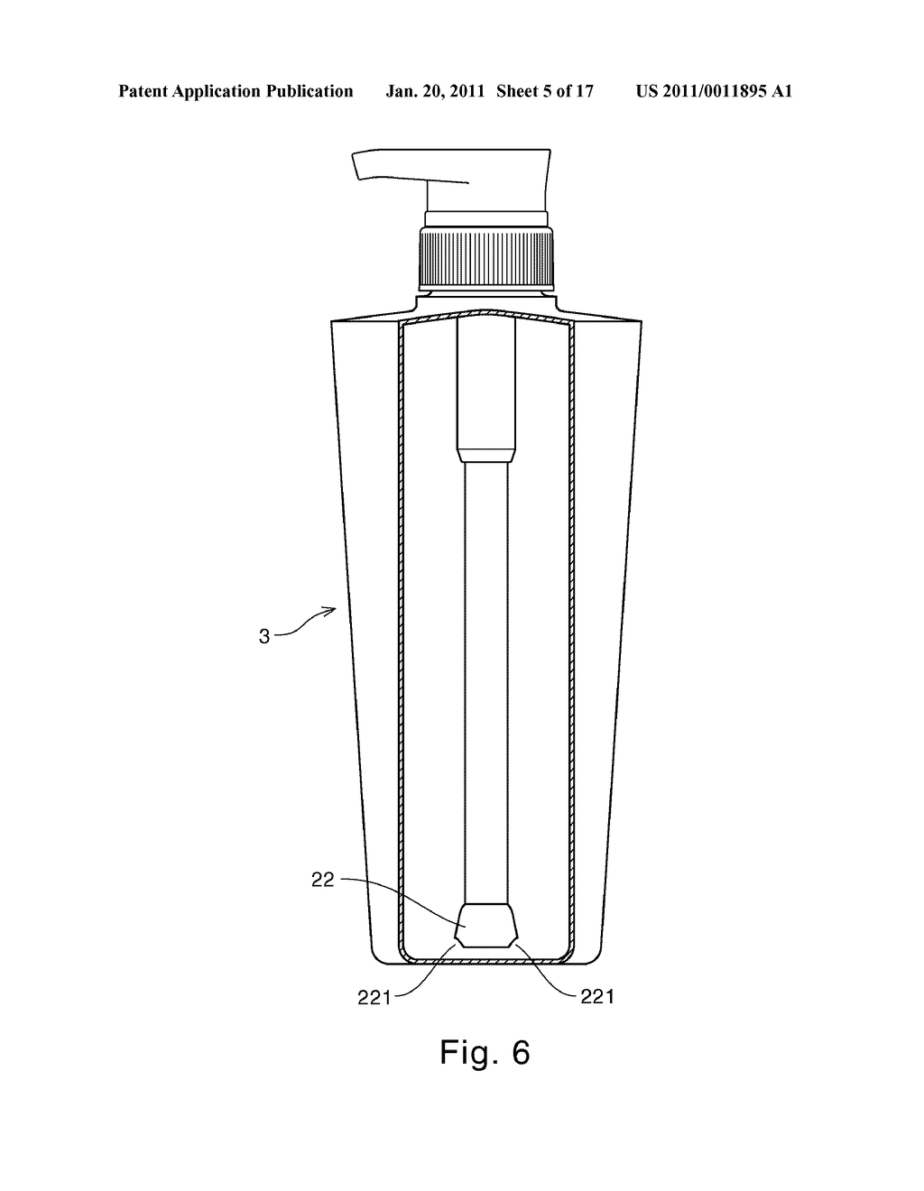 Pump Dispenser With Dip Tube Having Wider Tip Portion - diagram, schematic, and image 06