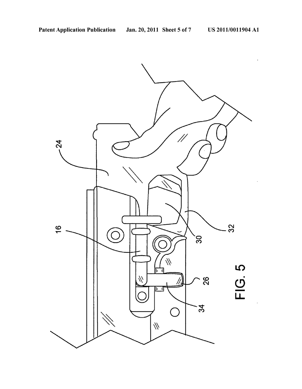 Locking holster with thumb drive - diagram, schematic, and image 06